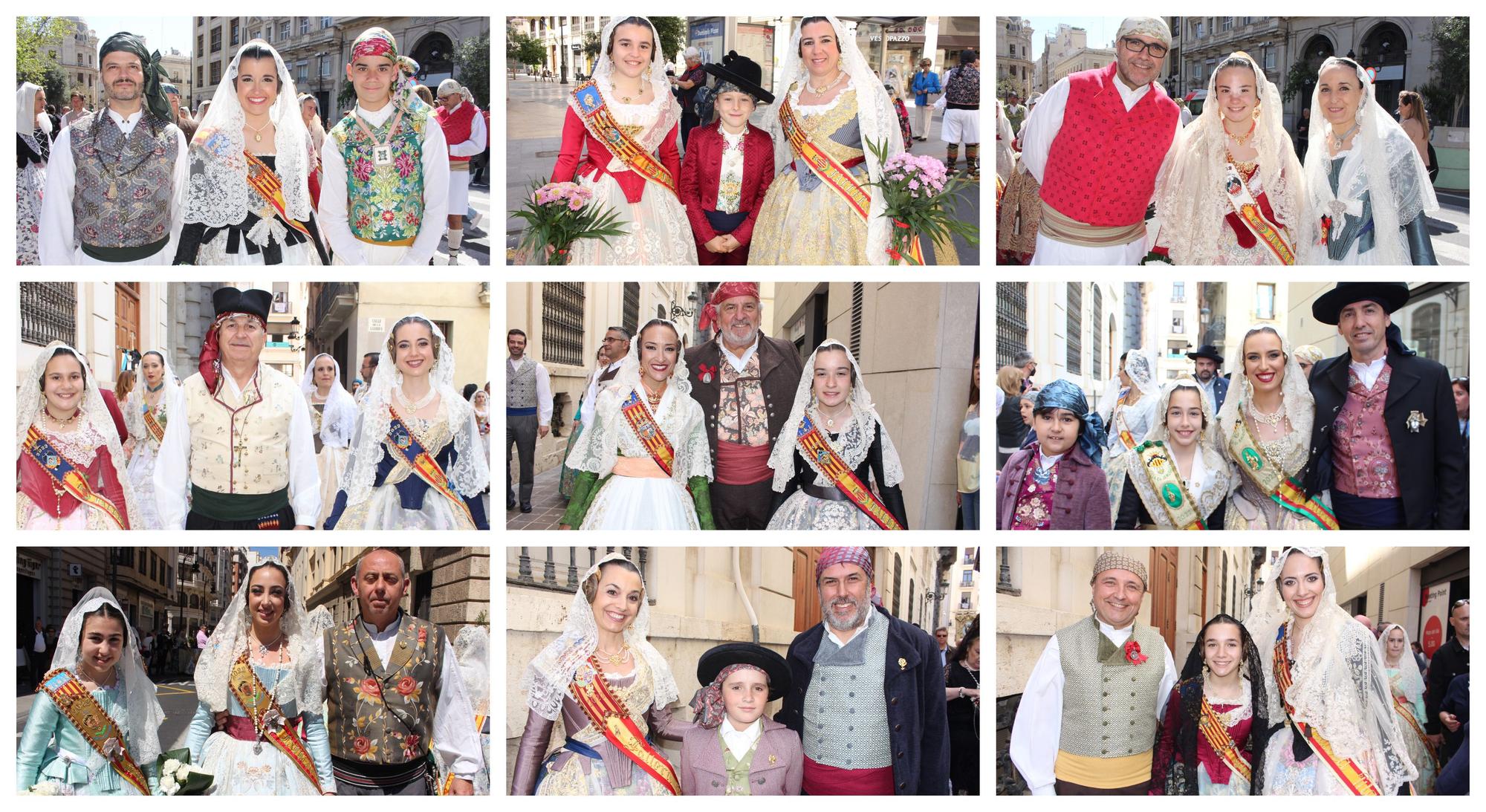 El desfile de falleras mayores en la Ofrenda a San Vicente Ferrer