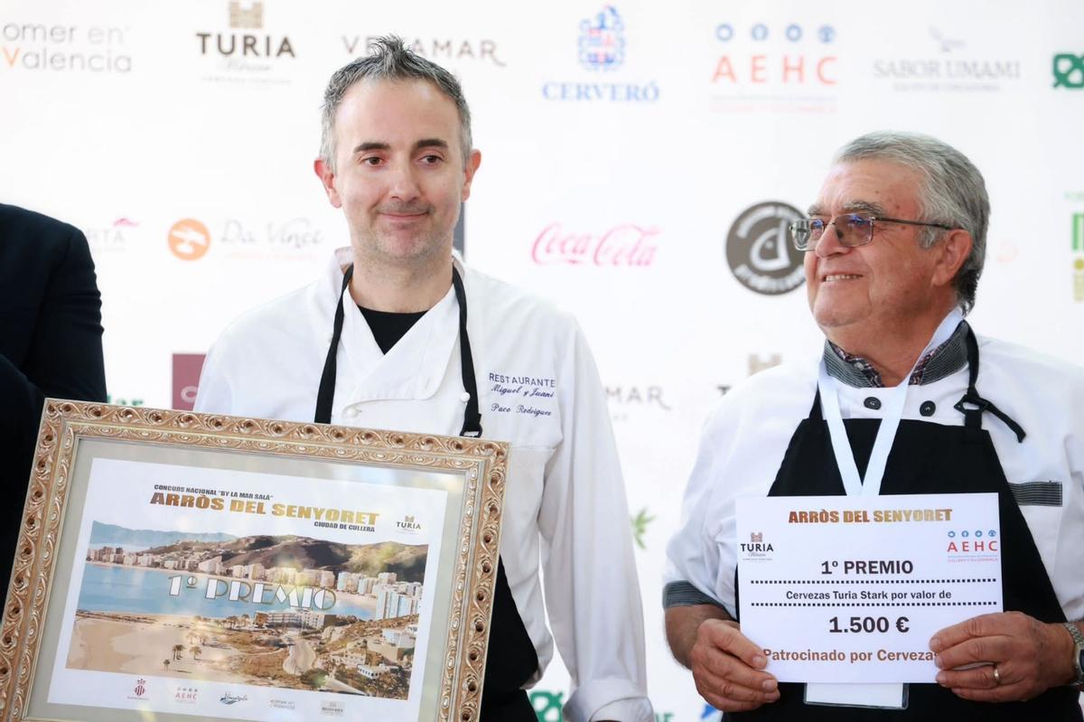 Los cocineros que han representado al restaurante de l'Alcúdia Miguel y Juani.