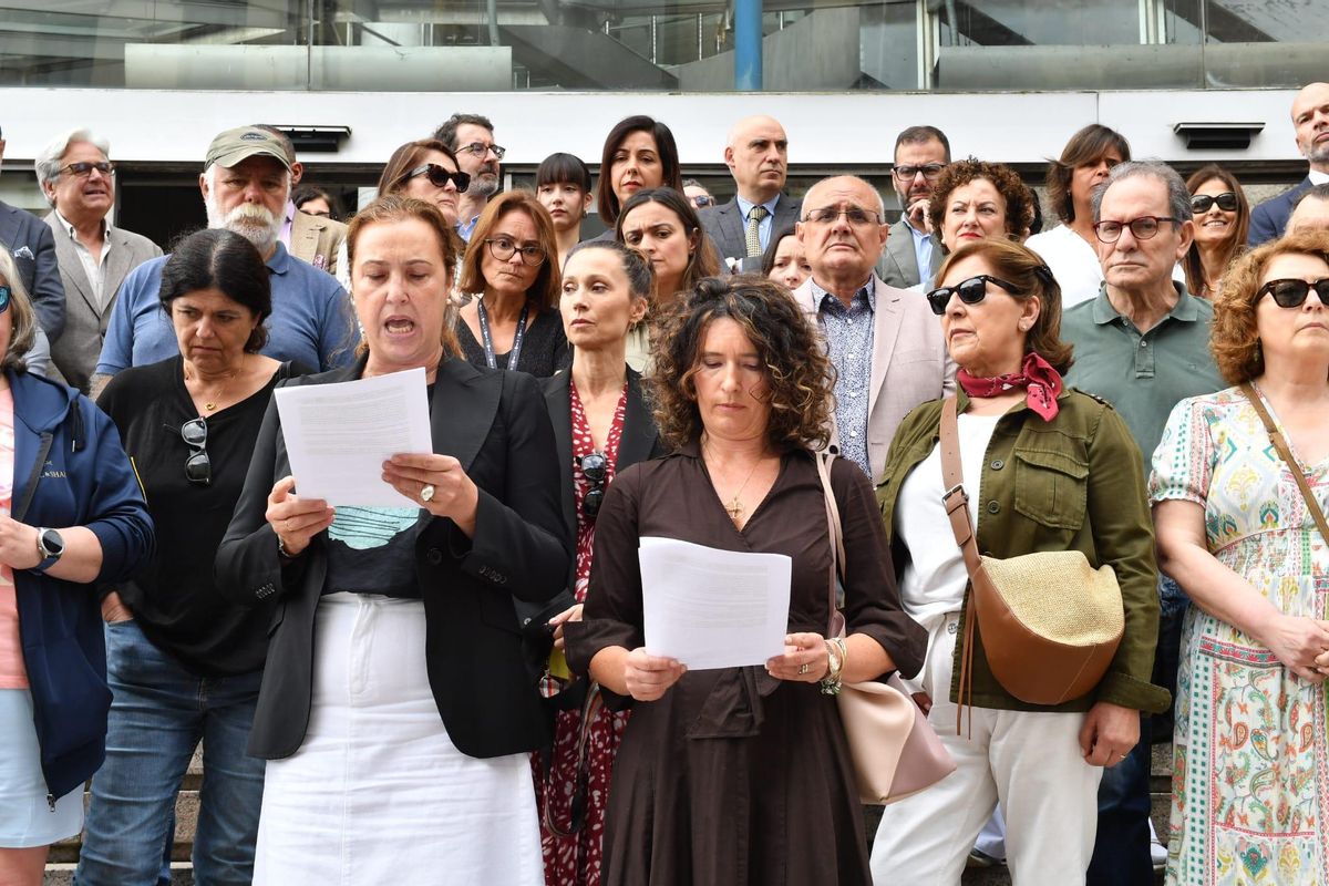 Lectura del manifiesto en A Coruña