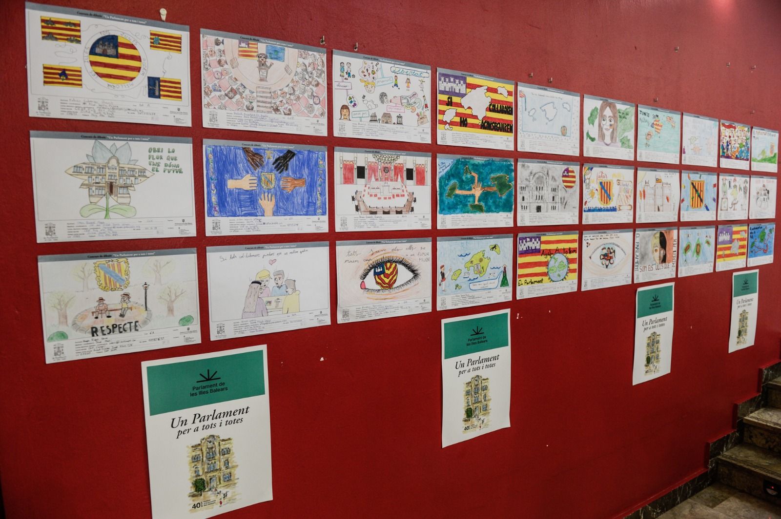 Galería de imágenes del concurso de pintura y redacción del Parlament en Ibiza