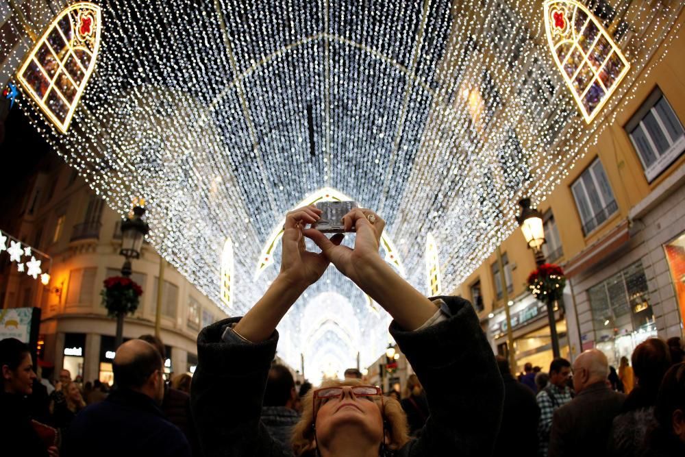 El encendido de las luces de Navidad de la calle Larios