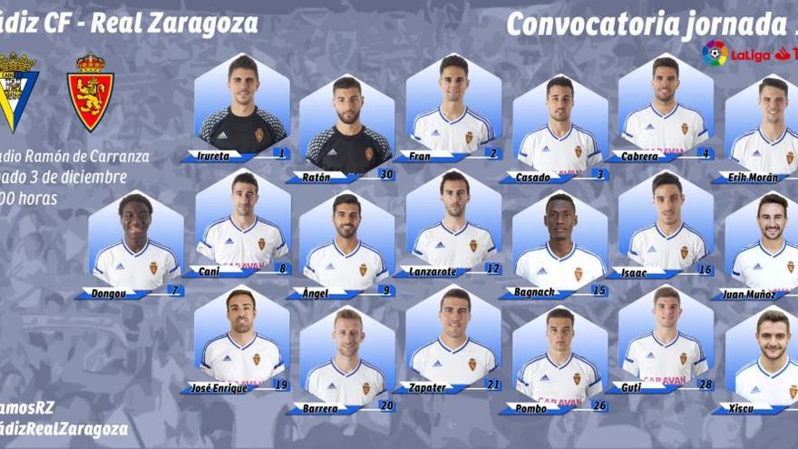 Guti, Xiscu y Pombo entran en una convocatoria de 19 jugadores