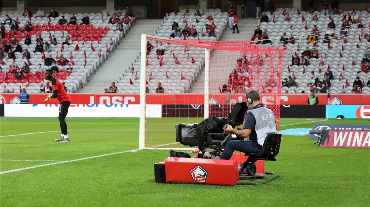 Broadcast French Soccer championship league 1 and league 2 tv broadcaster mediapro telefoot la chaine du foot season 2020-2021 - Photo Laurent Sanson   LS Medianord   DPPi  AFP7     (Foto de ARCHIVO)  22 08 2020 ONLY FOR USE IN SPAIN