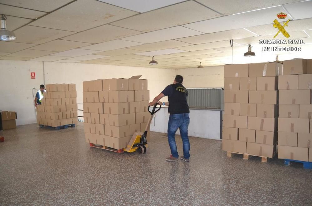 Intervenidas 18 toneladas de tabaco ilegal en Elch