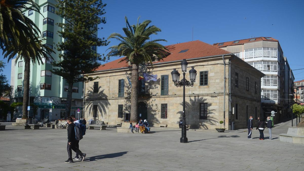 Fachada de la Casa Consistorial de Cambados.