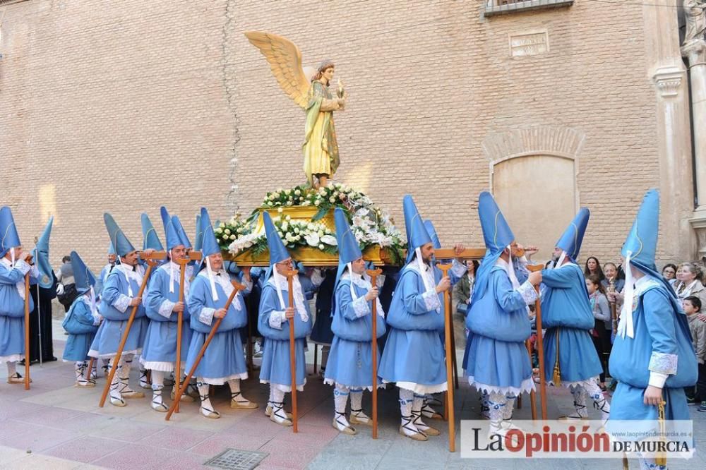 La procesión del Amparo a su salida de San Nicolás