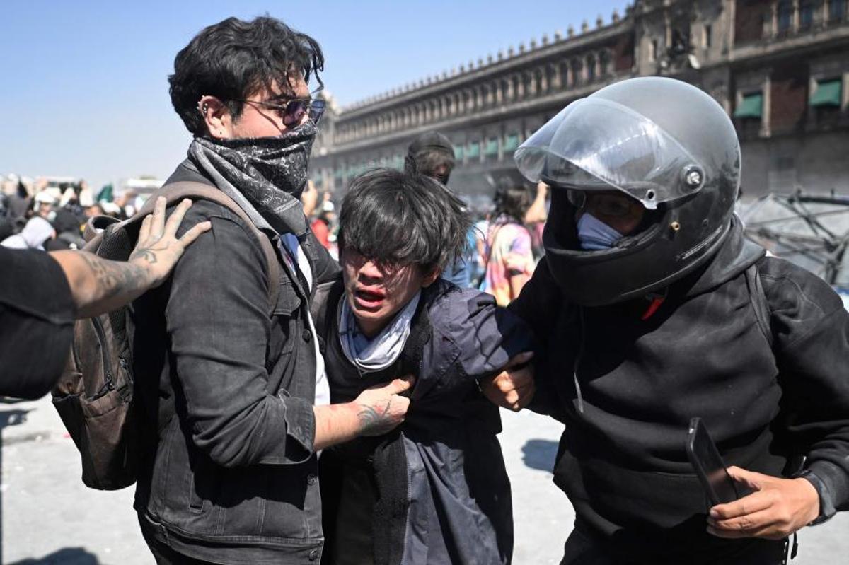 Incidentes en la marcha de la ‘Generación Z’ contra la corrupción en México