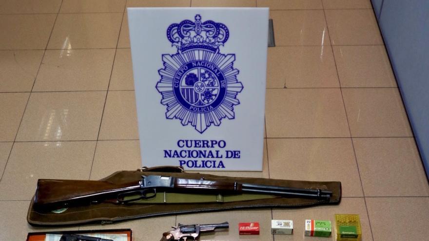 Armas intervenidas por la Policía Nacional