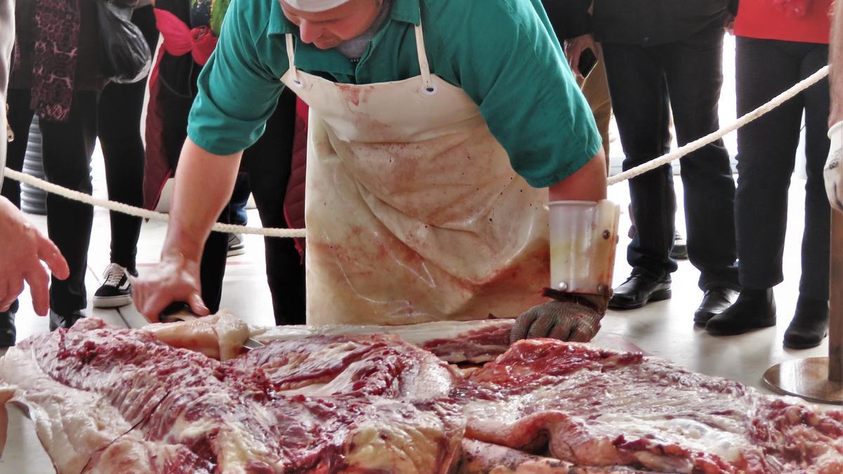Despiece del cerdo ibérico en una matanza tradicional