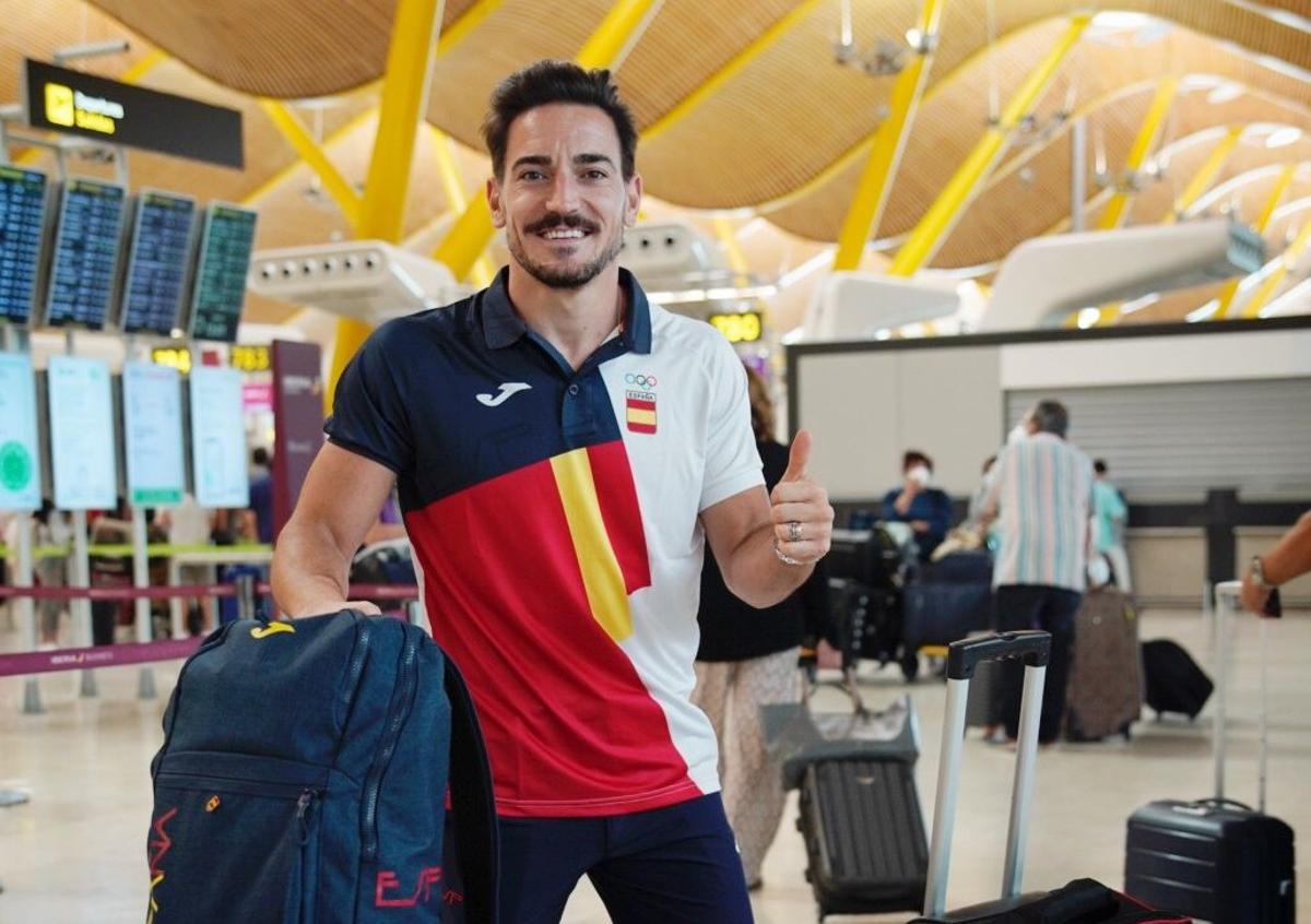 Damián Quintero, antes de comenzar su viaje a Japón.