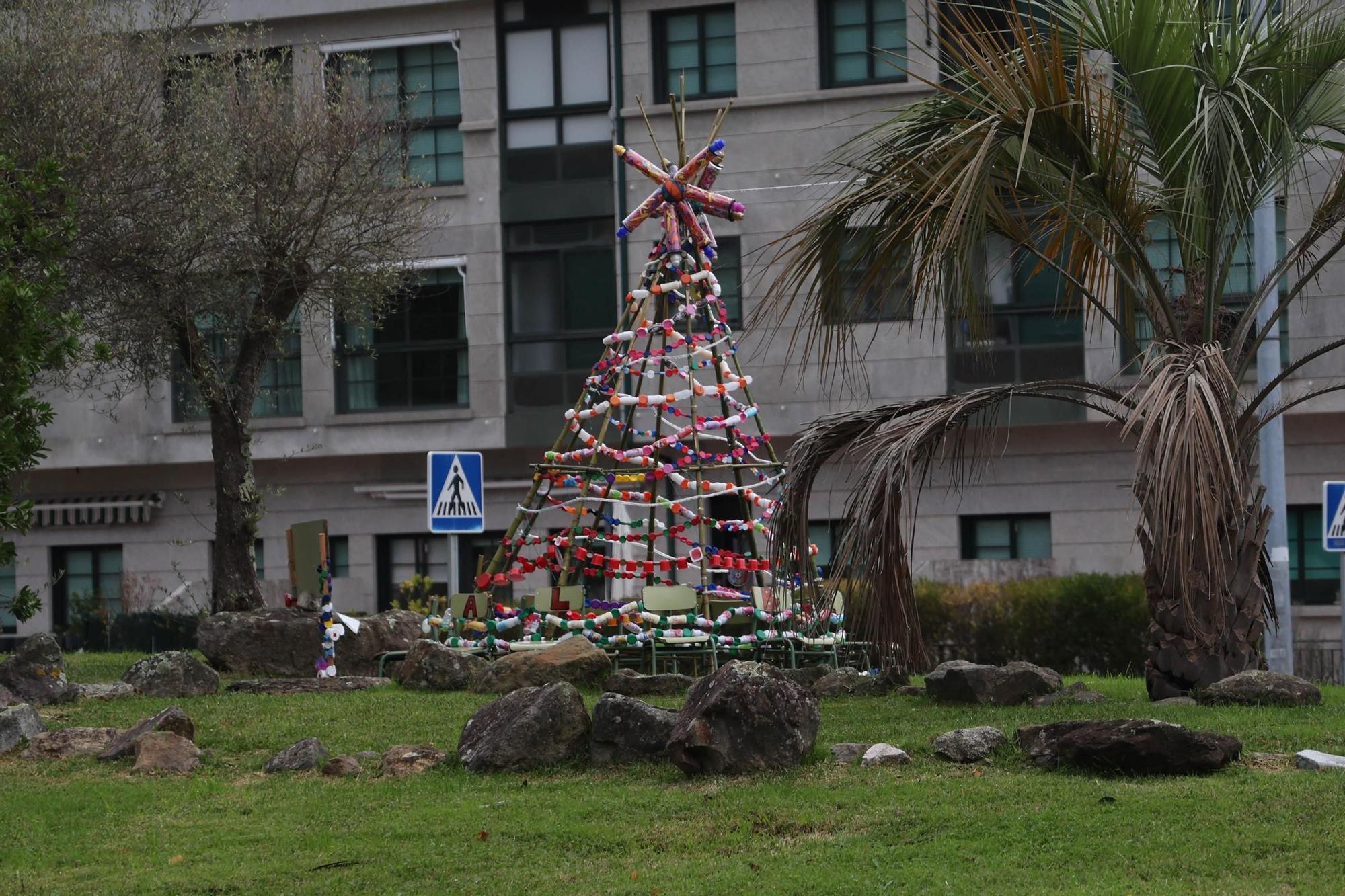 Baiona se recicla en Navidad