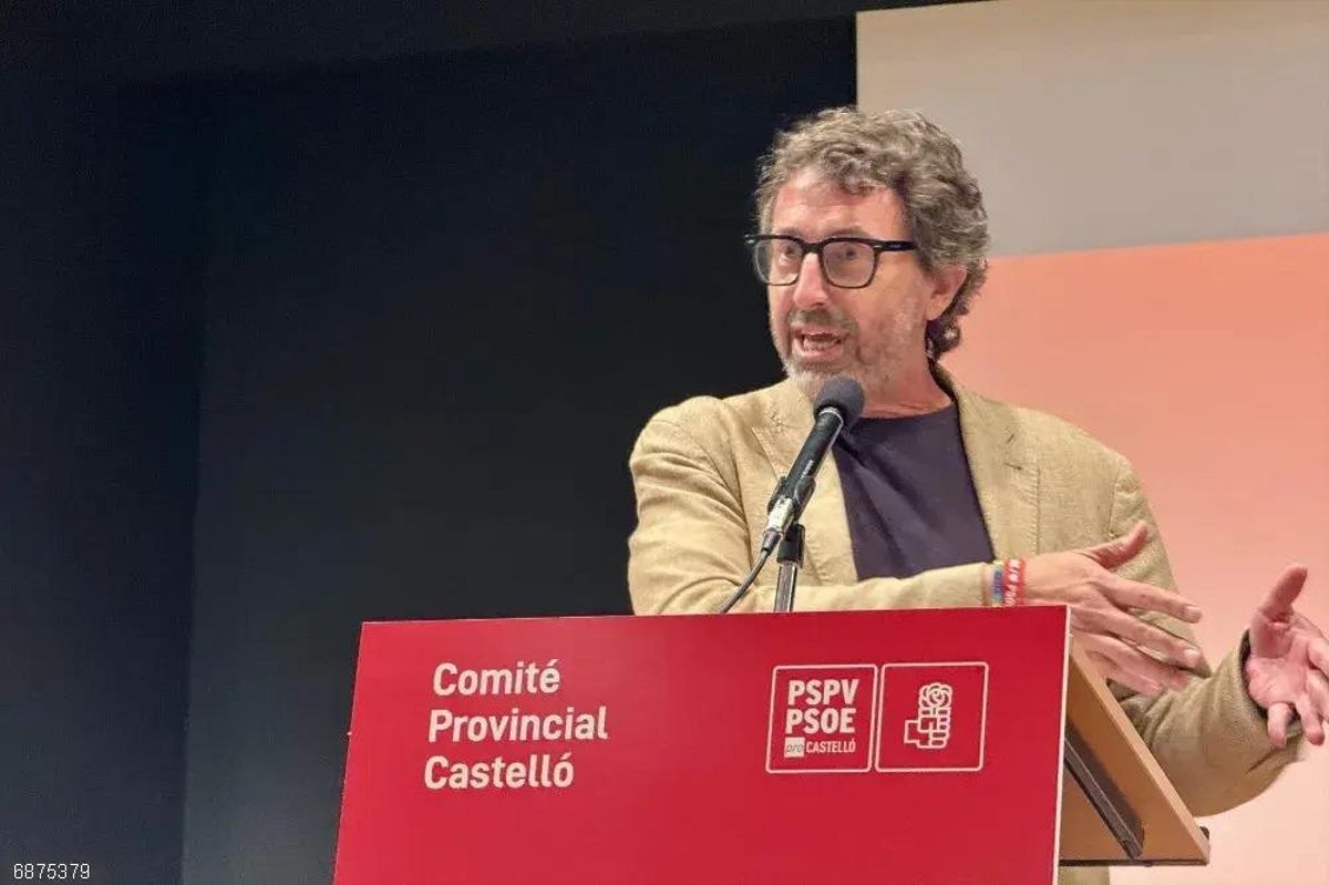 Vicent Mascarell, en el comité provincial.