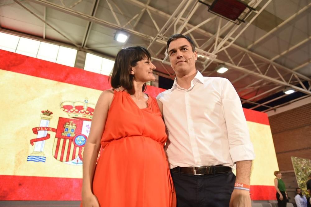 Mitin de Pedro Sánchez en Murcia