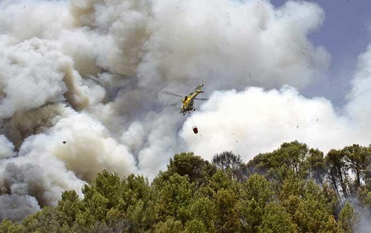 El voraz incendio forestal de la Serra de Tramuntana de finales de julio de 2013 se saldó con casi 2.400 hectáreas quemadas.