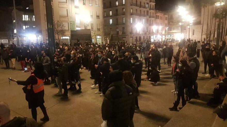 Segona manifestació a Girona contra l&#039;empresonament de Hasél