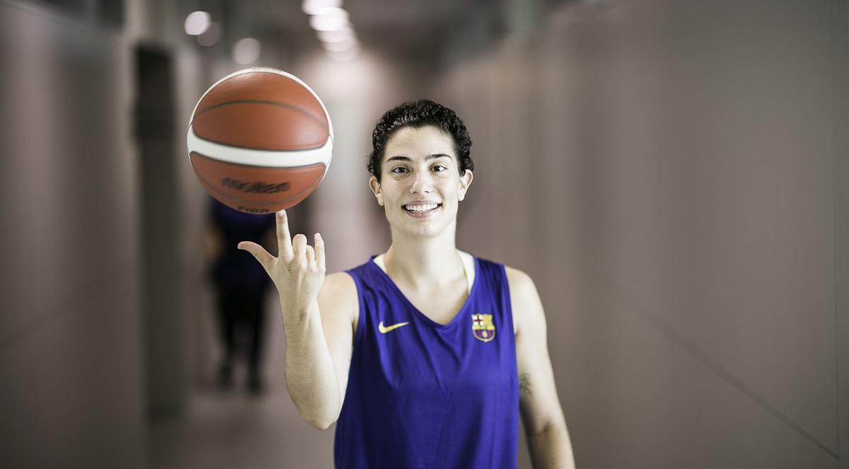 Ainhoa López, jugadora del Barça de baloncesto