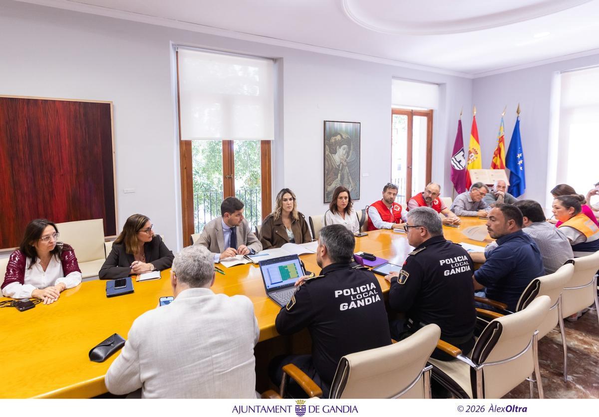 Reunión del Cecopal en el Ayuntamiento de Gandía