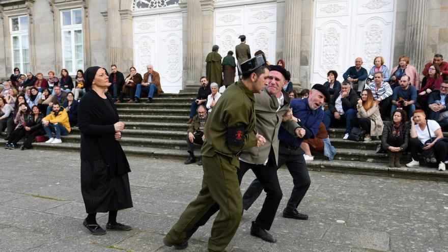 Memoria histórica | Las calles de Pontevedra revivieron ayer la represión del 36 contra las mujeres