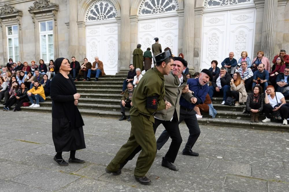 Memoria histórica | Las calles de Pontevedra revivieron ayer la represión del 36 contra las mujeres