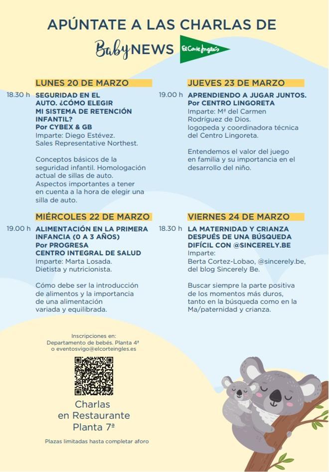 Información de todas las charlas del ciclo.