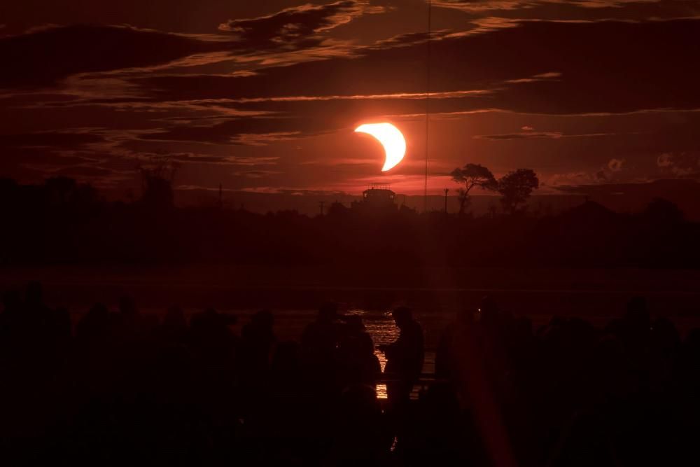 Eclipse de sol desde Porto Alegre