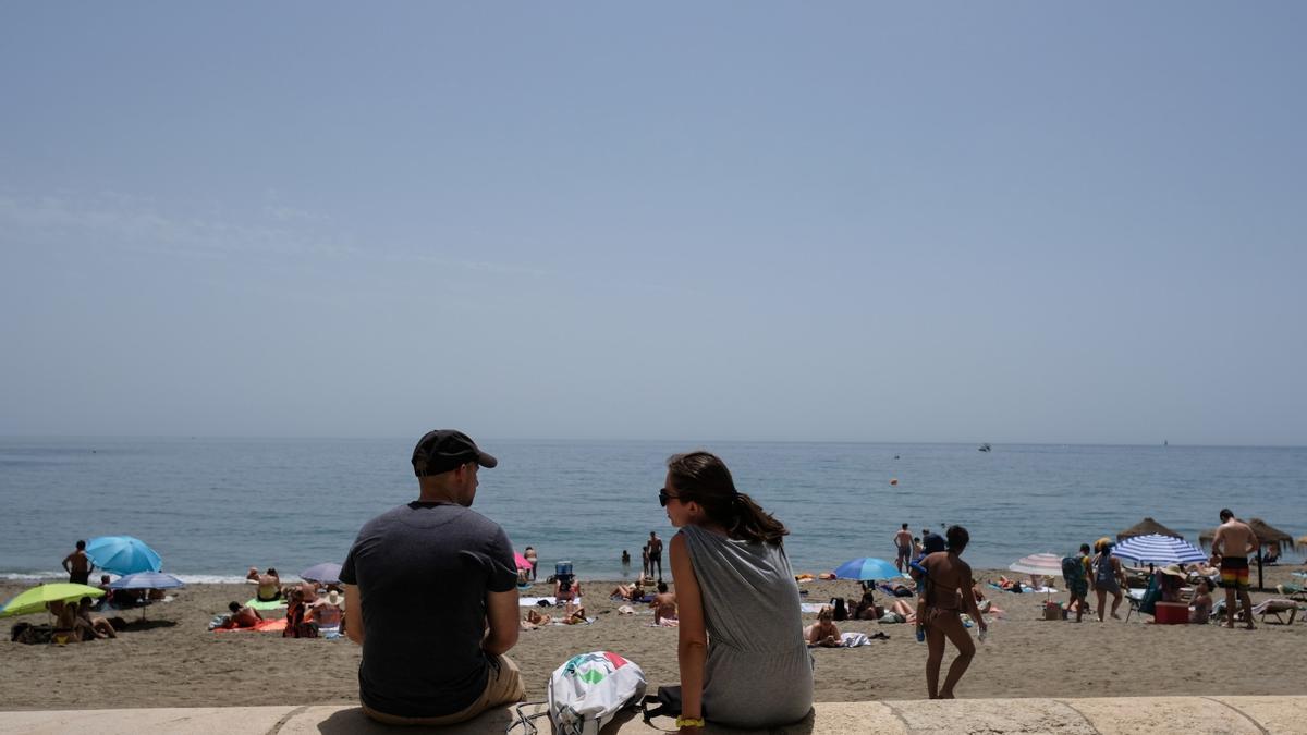 Las playas de Málaga, llenas en el primer domingo de julio