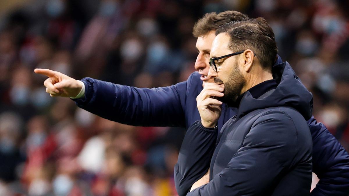 José Bordalás, en la banda frente al Atlçetico de Madrid