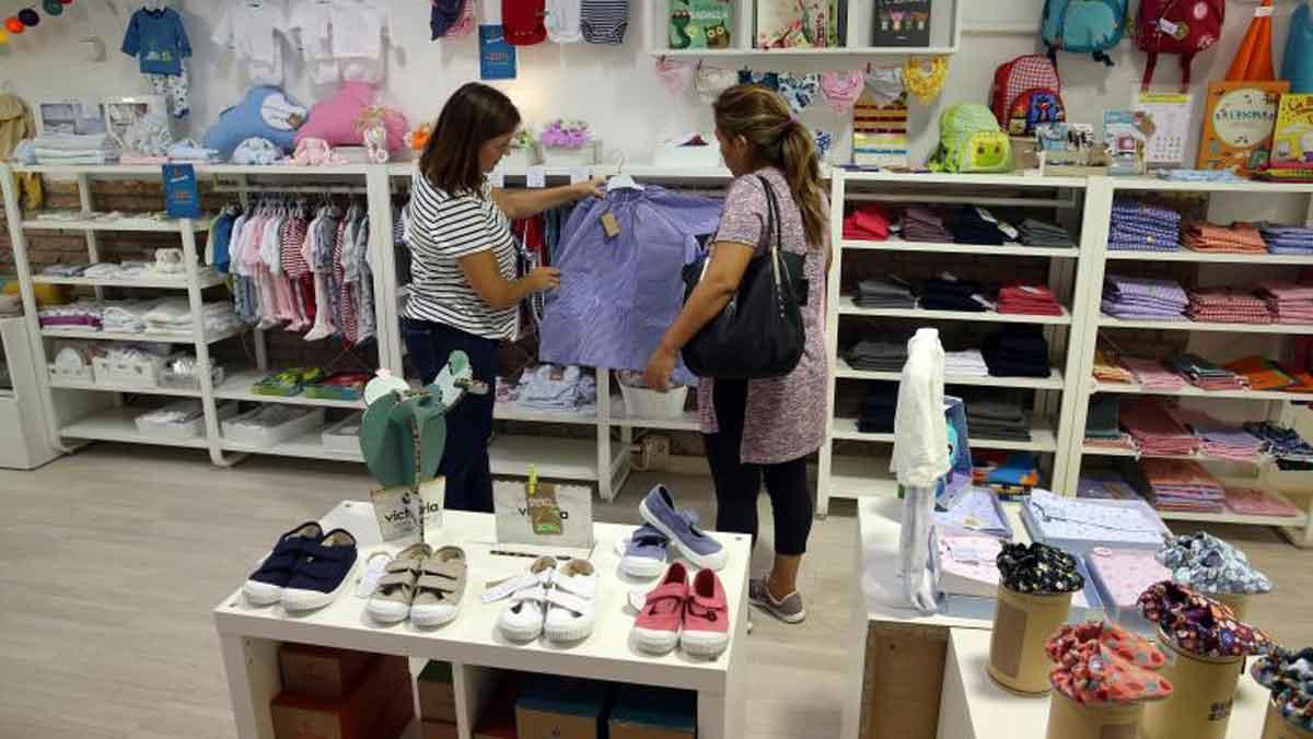 Tienda de pijamas infantiles en el Eixample.