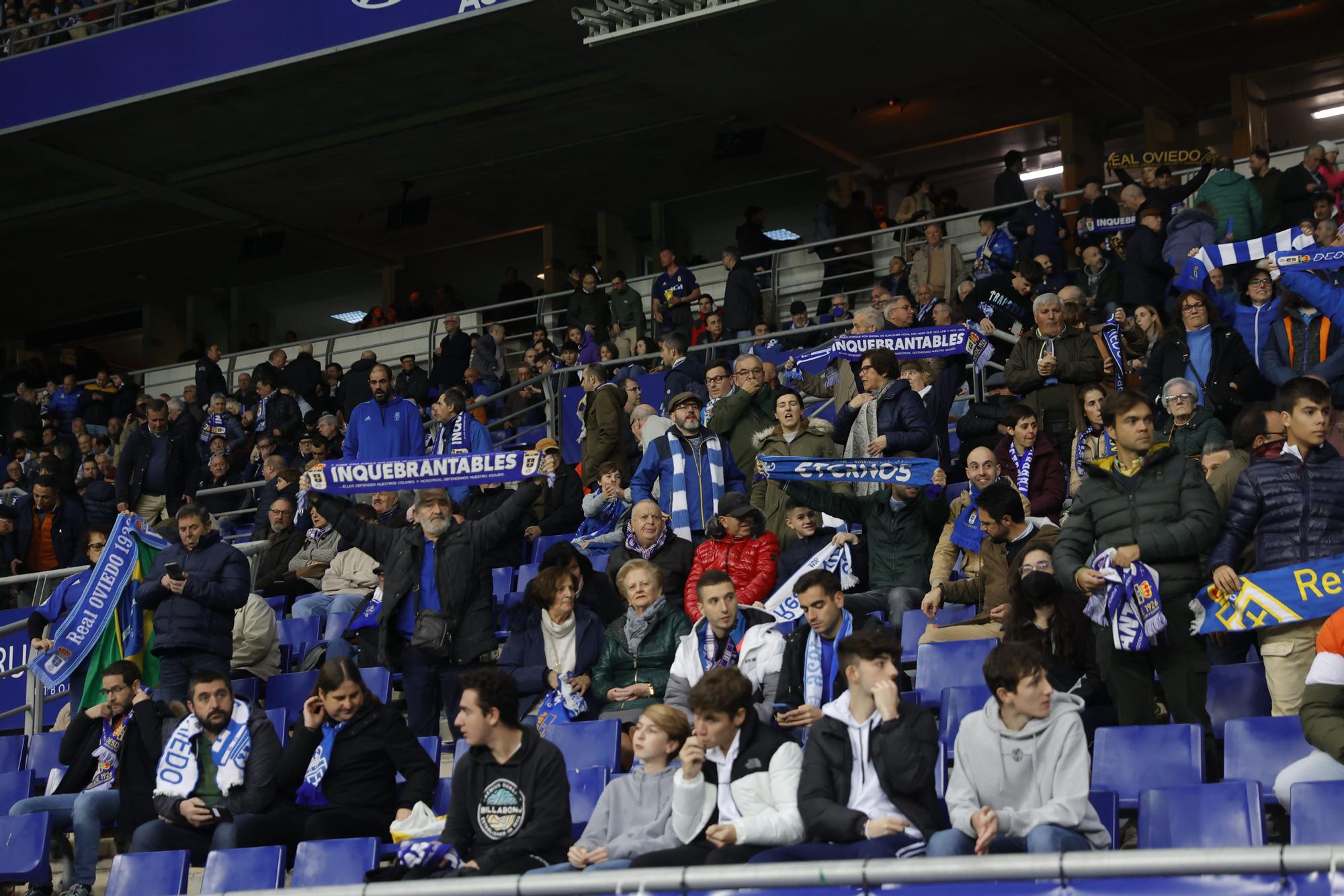 EN IMÁGENES: El Oviedo gana en casa por 1-0 frente al Mirandés