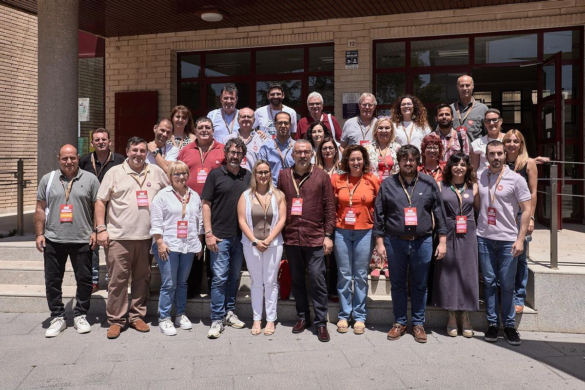 Miembros de la Ejecutiva comarcal del PSPV surgida del Congreso de Bellreguard.