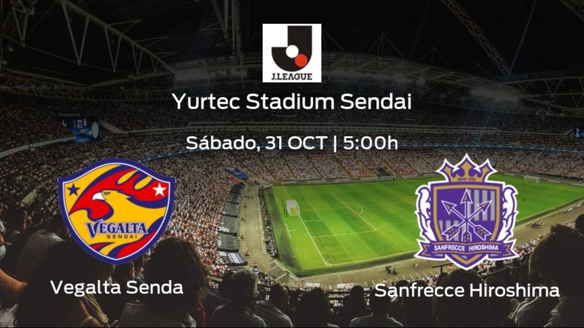 Previa del encuentro: el Vegalta Sendai recibe al Sanfrecce Hiroshima en la vigésimo quinta jornada