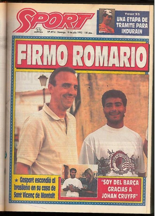 1993 - Romario ficha por el FC Barcelona