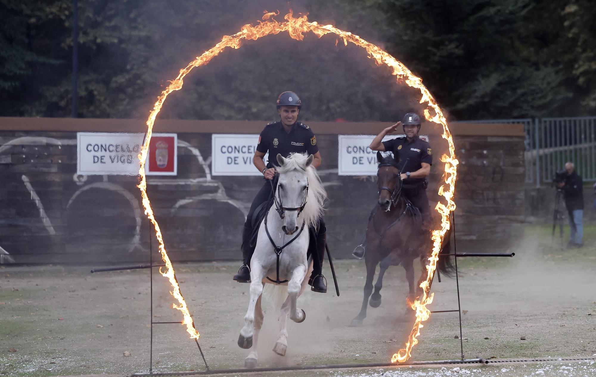 Exhibición de la Policía Nacional en el auditorio de Castrelos en Vigo