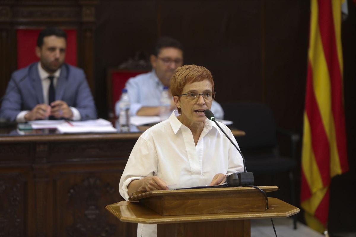 Maria Josep Soriano durante un pleno del anterior mandato.