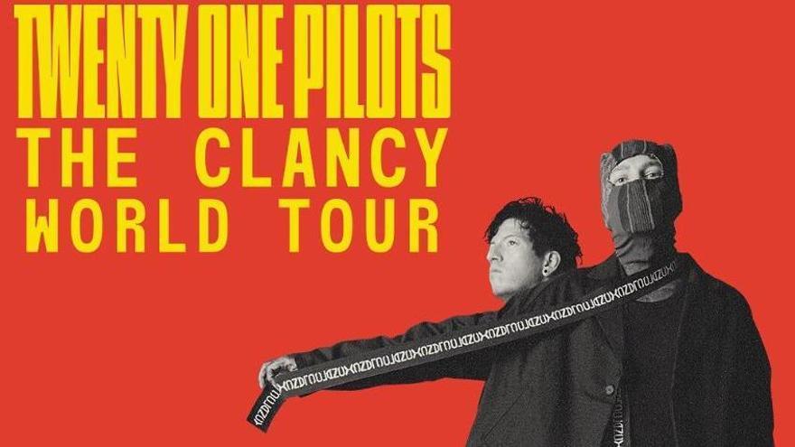 Cartell promocional dels concerts de Twenty One Pilots a Espanya