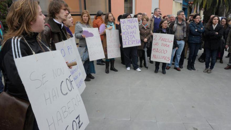 Protesta de los trabajadores del COF de O Ventorrillo.