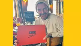 David Beckham goza de las conservas gallegas