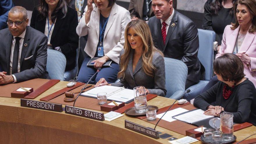 Melania hace historia en la ONU:  una primera dama ha presidido una reunión del Consejo de Seguridad