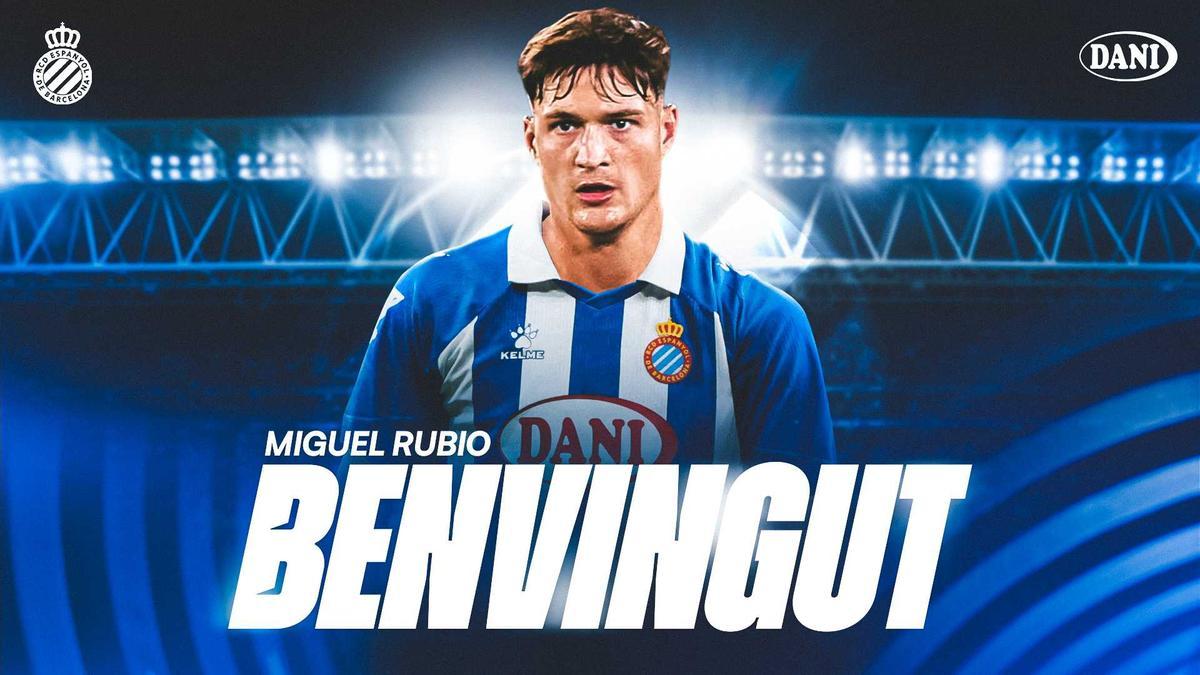 Miguel Rubio firma por el Espanyol hasta 2028