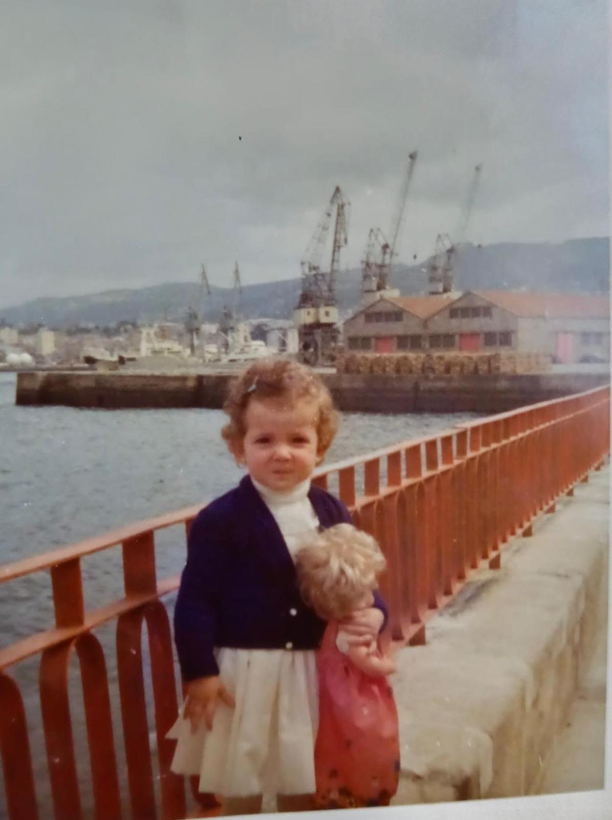 Una foto de Lorena de niña en Vigo