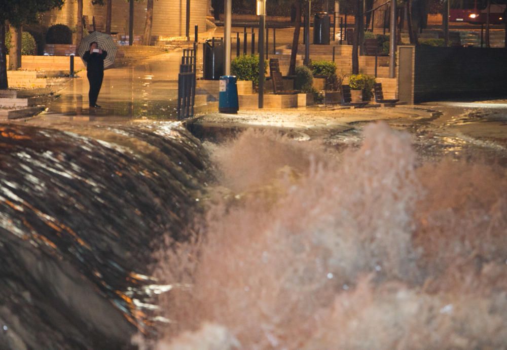 El temporal inunda Alicante