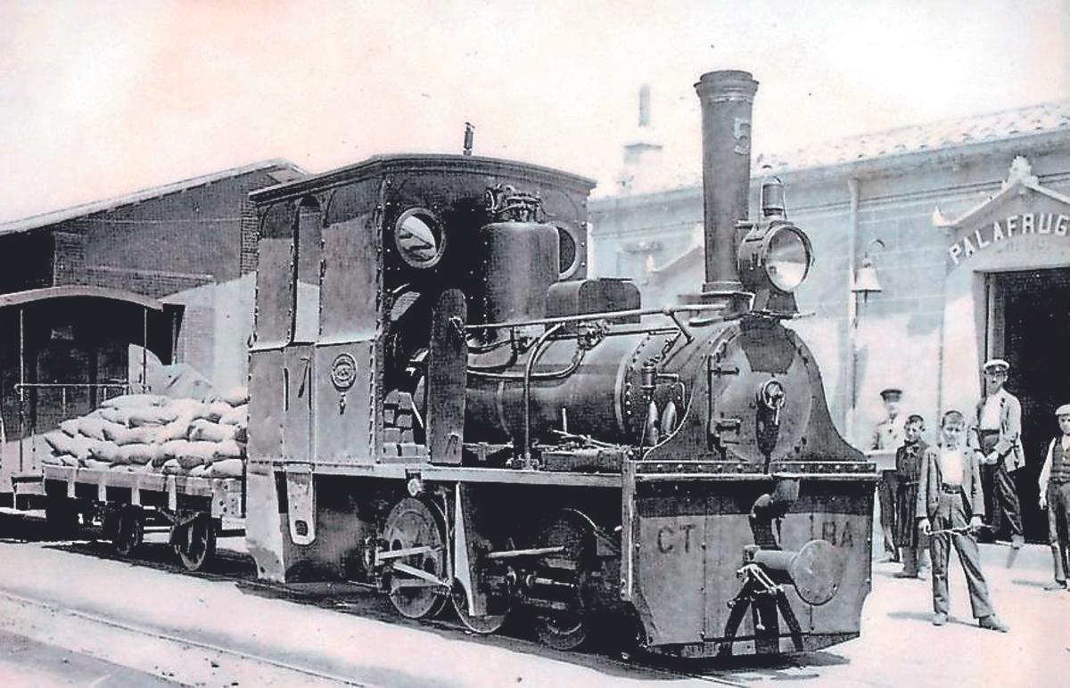 Una imatge històrica del ferrocarril del Baix Empordà.