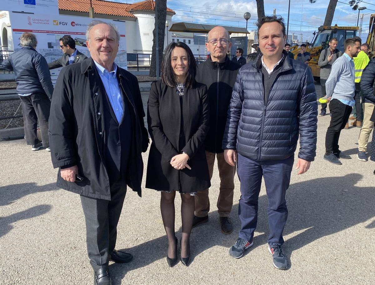 Salvador, Torró, Ballester y Romá, en Fuente del Jarro