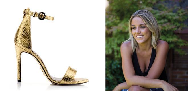 Irene Gil y su zapato dorado de Just-Ene