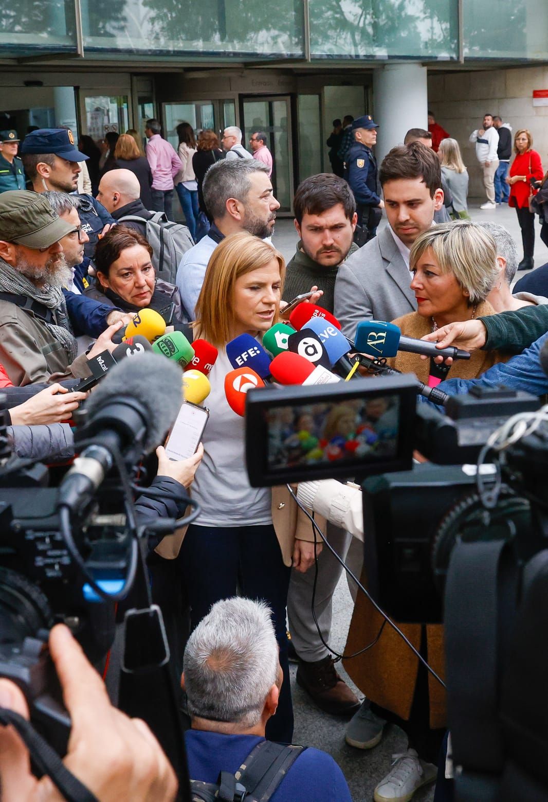 Pilar Bernabé declara en la Ciudad de la Justicia en la instrucción de la dana