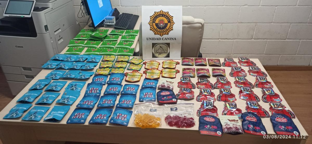 Droga incautada en Alicante.
