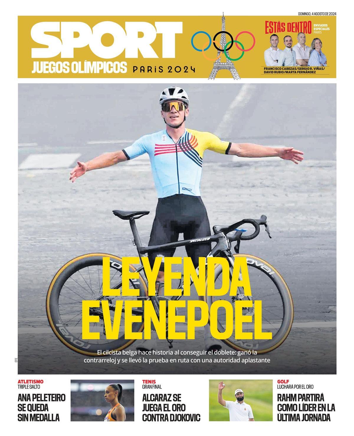 La portada de SPORT de hoy