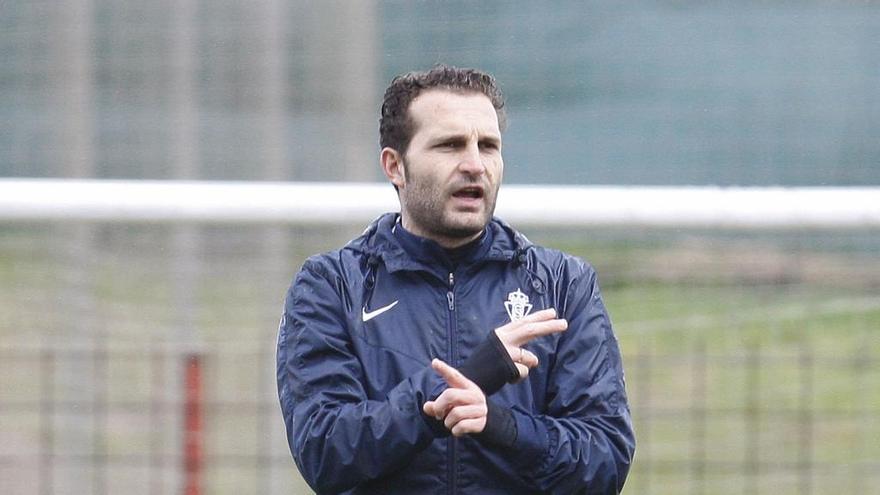 Baraja, durante un entrenamiento.