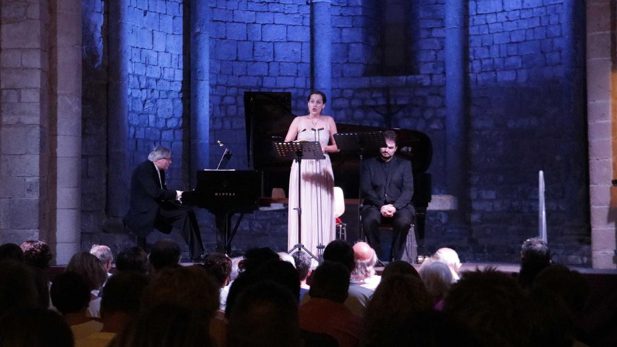 La mezzosoprano Marie Seidler i el baríton Manuel Walser interpretant el Cançoner espanyol d&#039;Hugo Wolf a la Schubertíada