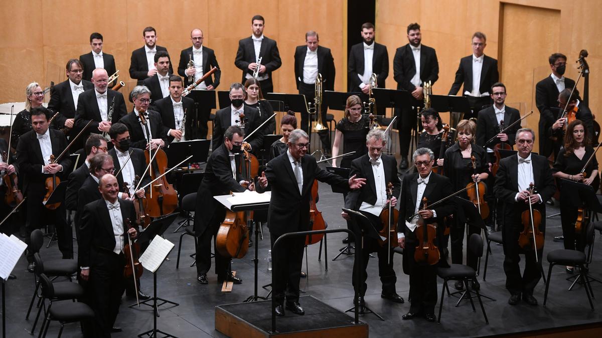 Actuación de la Orquesta Sinfónica de Galicia en Pontevedra.